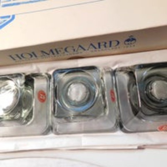 Vintage HOLMEGAARD Glass Candle Holders - Picture 6 of 9
